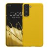 Husa Samsung Galaxy S21, Galben, Silicon, KWM000012BS037C