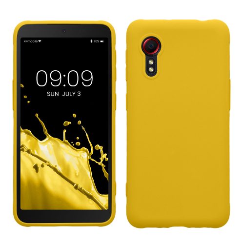 Husa Samsung Galaxy Xcover 5, Galben, Silicon, KWM000012NV028C