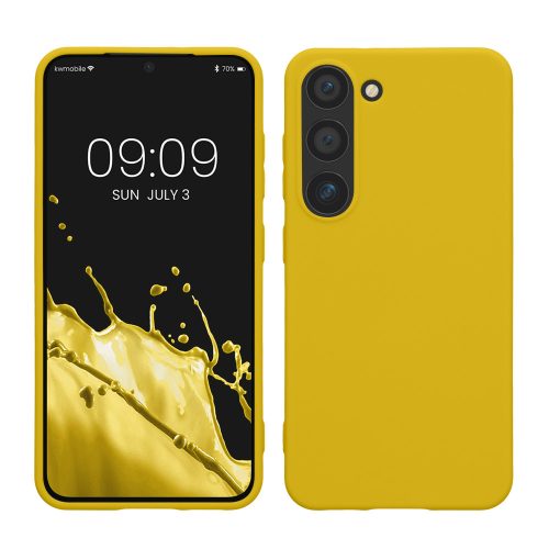Husa Samsung Galaxy S23, Galben, Silicon, KWM000017WK020C