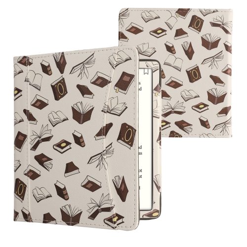 Husa cu buzunar Kwmobile pentru Onyx Boox Leaf 2, Multicolor, Piele ecologica, KWM000023PT003C