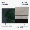 Husa de in Kwmobile pentru televizor de 55 inch, Maro deschis, Textil, KWM000017VD003C