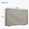Husa de in Kwmobile pentru televizor de 55 inch, Maro deschis, Textil, KWM000017VD003C