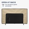 Husa de in Kwmobile pentru televizor de 55 inch, Bej, Textil, KWM000017VD004C