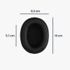 Set 2 Perne de urechi Kwmobile pentru Srhythm NC25/NC35 Noise Cancelling, Negru, Piele ecologica, KWM000024ZV001C