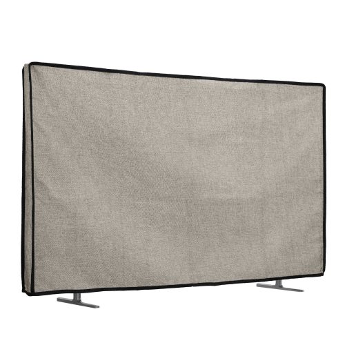 Husa de in Kwmobile pentru televizor de 24 inch, Maro deschis, Textil, KWM0000250A002C