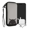 Husa Universala telefon, Marime XXL - 7 inch, Gri/Negru, Neopren, KWM000007UJ150C