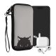 Husa Universala telefon, Marime XXL - 7 inch, Gri/Negru, Neopren, KWM000007UJ150C