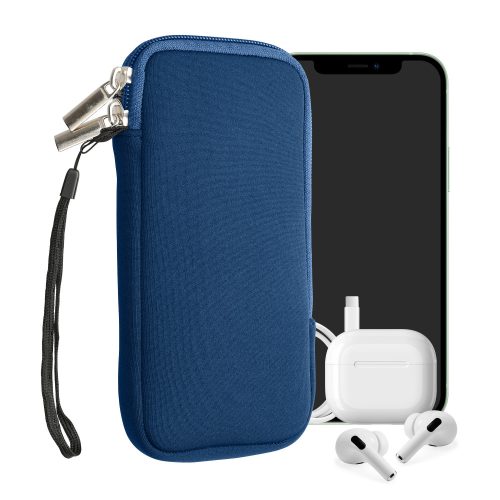 Husa Universala telefon, Marime XXL - 7 inch, Albastru, Neopren, KWM0000099O167C