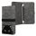 Husa Universala telefon, Marime L - 6.5 inch, Gri/Negru, Textil, KWM000010AP006C