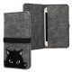 Husa Universala telefon, Marime L - 6.5 inch, Gri/Negru, Textil, KWM000010AP006C