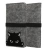 Husa Universala telefon, Marime L - 6.5 inch, Gri/Negru, Textil, KWM000010AP006C
