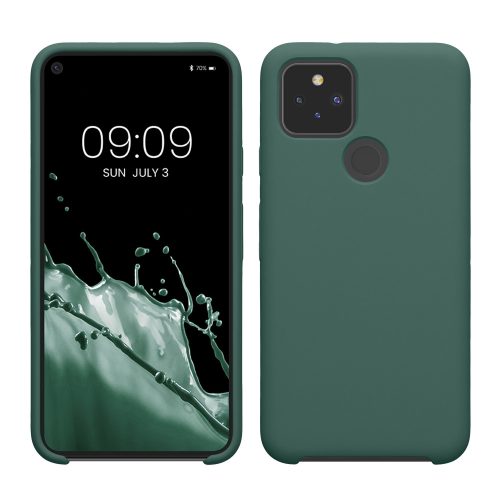Husa Google Pixel 5, Verde, Silicon, KWM0000122K037C