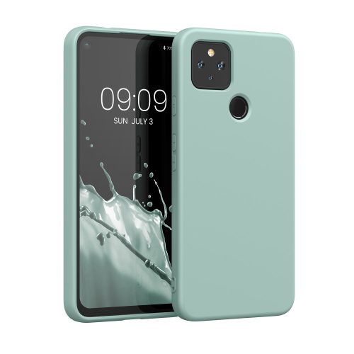 Husa Google Pixel 4a 5G, Verde deschis, Silicon, KWM0000125H015C