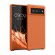 Husa Google Pixel 6, Portocaliu, Silicon, KWM000013EZ062C