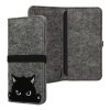 Husa Universala telefon, Marime XL - 6.8 inch, Gri/Negru, Textil, KWM000015OJ004C