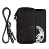 Husa Universala telefon, Marime XL - 6.8 inch, Negru/Alb, Neopren, KWM000016AJ024C