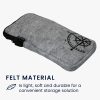 Husa Universala telefon, Marime XXL - 7 inch, Gri/Negru, Textil, KWM000016AK020C