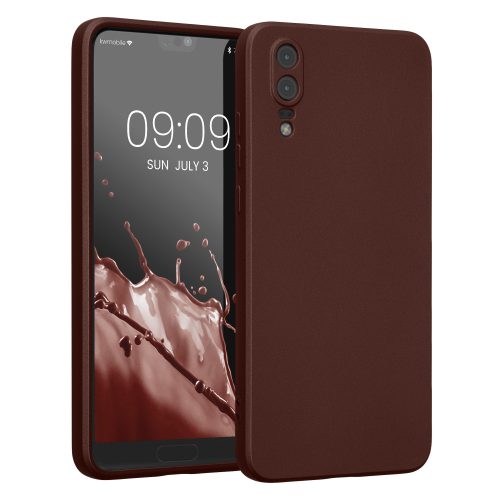 Husa Huawei P20, Rosu inchis, Silicon, KWM0000193F008C