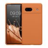 Husa Google Pixel 7a, Portocaliu, Silicon, KWM000019YE030C