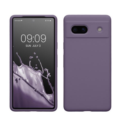 Husa Google Pixel 7a, Mov inchis, Silicon, KWM000019YE031C