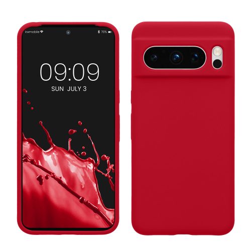 Husa Google Pixel 8 Pro, Rosu, Silicon, KWM0000208G018C