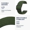 Curea Kwmobile pentru Garmin Venu Sq 2 Music, Verde inchis, Nylon, KWM0000250E002C