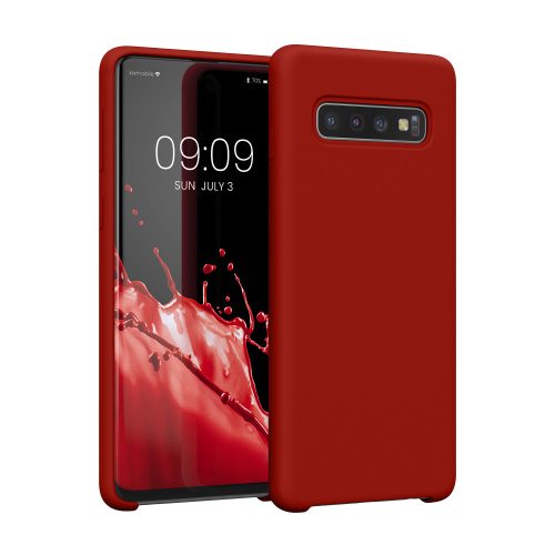 Husa Samsung Galaxy S10, Rosu, Silicon, KWM000009QK049C
