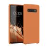Husa Samsung Galaxy S10, Portocaliu, Silicon, KWM000009QK051C