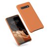 Husa Samsung Galaxy S10, Portocaliu, Silicon, KWM000009QK051C