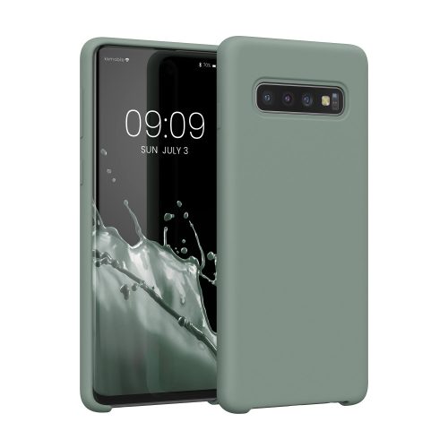 Husa Samsung Galaxy S10, Verde, Silicon, KWM000009QK053C