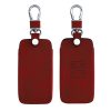 Husa Cheie Auto Kwmobile pentru Renault 4 Butoane - Smart Key, Visiniu, Piele ecologica, KWM0000100H009C