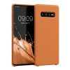 Husa Samsung Galaxy S10 Plus, Portocaliu, Silicon, KWM0000105N046C