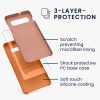 Husa Samsung Galaxy S10 Plus, Portocaliu, Silicon, KWM0000105N046C
