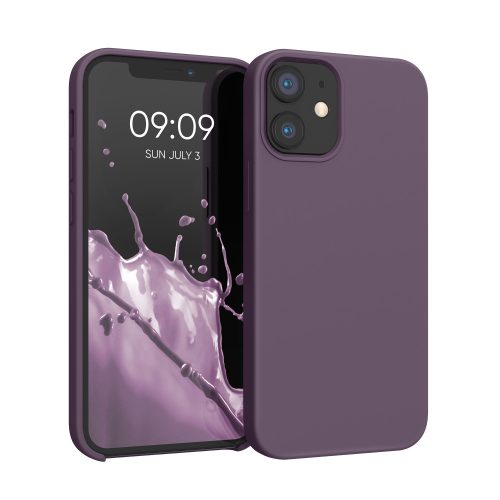 Husa Apple iPhone 12 Mini, Mov inchis, Silicon, KWM000011JO063C