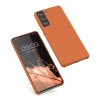 Husa Samsung Galaxy S21, Portocaliu, Silicon, KWM000012BT071C