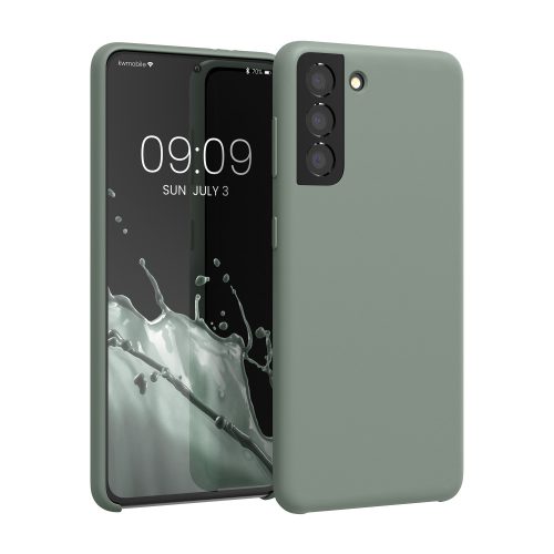 Husa Samsung Galaxy S21, Verde, Silicon, KWM000012BT073C
