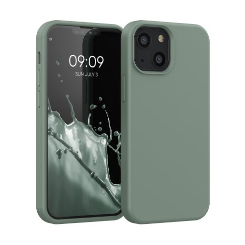 Husa Apple iPhone 13 Mini, Verde, Silicon, KWM000013OU057C