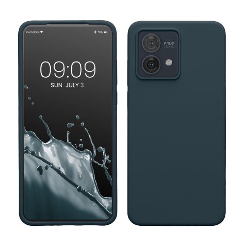 Husa Motorola Moto G84, Verde inchis, Silicon, KWM000022NO002C