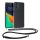 Husa Motorola Moto G84, Transparent/Negru, Silicon, KWM000022NQ001C