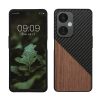 Husa OnePlus Nord CE 3 Lite/Nord N30, Maro/Negru, Lemn, KWM000022NR001C