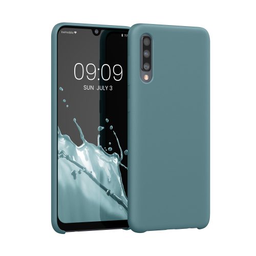 Husa Samsung Galaxy A50, Verde inchis, Silicon, KWM0000102C034C