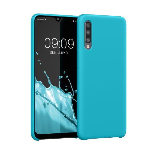 Husa Samsung Galaxy A50, Albastru deschis, Silicon, KWM0000102C036C