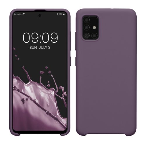 Husa Samsung Galaxy A51, Mov inchis, Silicon, KWM000010ZA053C