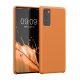 Husa Samsung Galaxy S20 FE, Portocaliu, Silicon, KWM0000121M048C