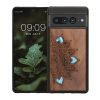 Husa Google Pixel 7 Pro, Maro/Albastru, Lemn, KWM000018ED006C