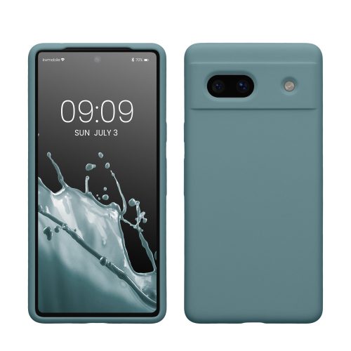 Husa Google Pixel 7a, Verde inchis, Silicon, KWM000019YE036C