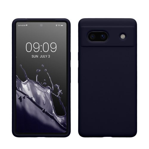 Husa Google Pixel 7a, Albastru inchis, Silicon, KWM000019YE037C