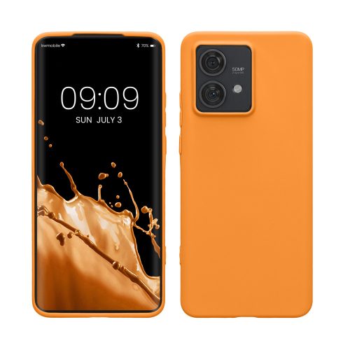 Husa Motorola Edge 40 Neo, Portocaliu, Silicon, KWM000022NU008C
