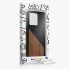 Husa Motorola Edge 40 Neo, Maro/Negru, Lemn, KWM000022NW001C