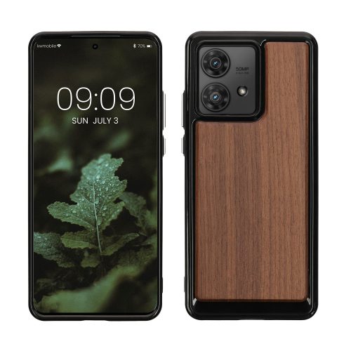 Husa Motorola Edge 40 Neo, Maro, Lemn, KWM000022OA001C